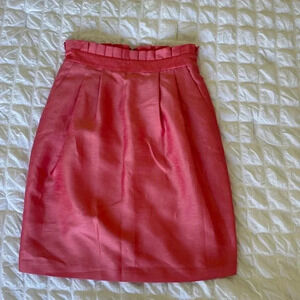 Alice + Olivia metallic pink bubble gum skirt